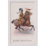 Cigarette card, Harvey & Davy, Types of British & Colonial Troops, type card, Central India Horse (