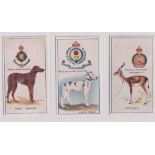 Cigarette cards, Robinson & Sons, Regimental Mascots, 3 cards, nos 2, 4, & 9 ( gen gd) (3)