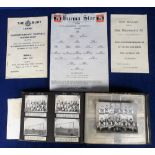 Football memorabilia, Doug Flack, Fulham, a photograph album containing approx. 140 b/w photos taken