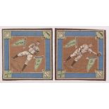 Tobacco blankets, USA, ATC, Baseball Players, 135mm x 135mm, Boston, 4 blankets, Gowdy, Griffiths,