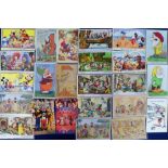 Postcards, a Disney published selection of approx. 52 cards, mostly modern. Also 1950's
