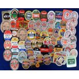 Beer labels, a mixed selection of 70 labels and 1 stopper, various brewers, some slight duplication,