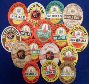Beer labels, Melbourn Bros, Stamford, Lincs, a selection of 16 vertical oval labels, (5 with