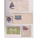 Ephemera, USA to comprise 1933 'A Century of Progress' exposition ticket, 1968 Nixon/Agnew pin