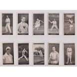 Cigarette cards, Churchman's, Lawn Tennis (set, 50 cards) (1 creased, rest gen vg)