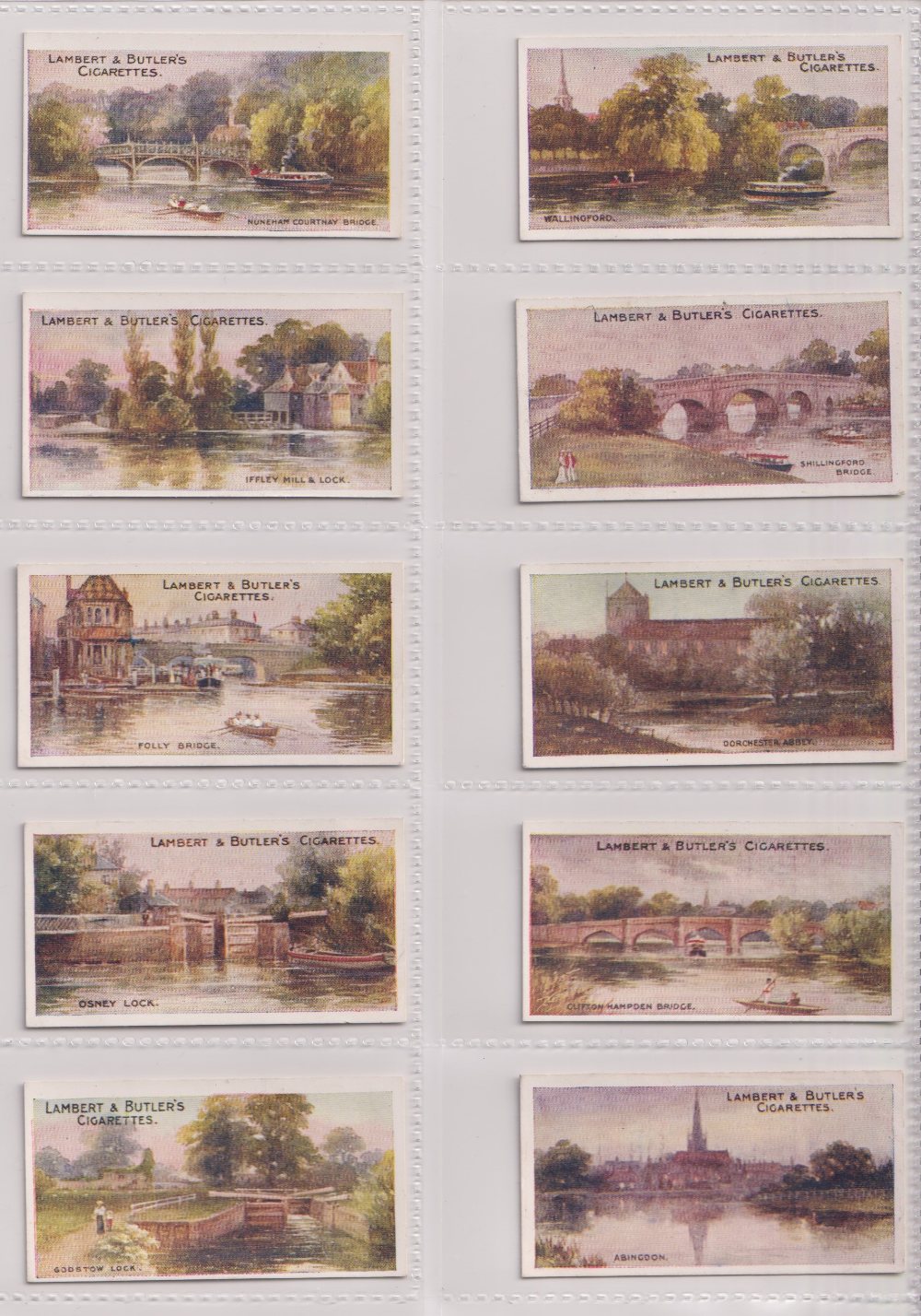 Cigarette cards, Lambert & Butler, The Thames from Lechlade to London (set, 50 cards, mixed - Image 3 of 10