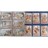 Trade cards, Liebig, a collection of 12 sets & one part, ranging between S322 & S348, mostly Belgian