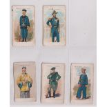 Cigarette cards, Harvey & Davy, Chinese & South African Series, 5 cards, Chinese Regular Army,