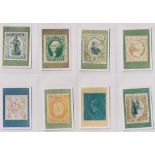 Cigarette cards, African Tobacco Manufacturers, Postage Stamps- Rarest Varieties, 'M' size (set, 100