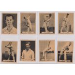 Trade cards, Australia, Potter & Moore, Famous Cricketers, English & Australian Players, 20 cards in