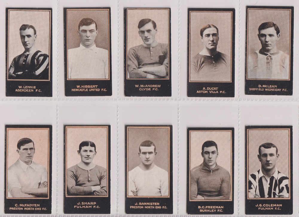 Cigarette cards, Smith's, Footballers (Titled , mixed dark & light blue backs) inc. Meredith, - Image 27 of 30
