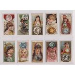 Cigarette cards, USA, Kinney Bros, Famous Gems of the World, (set, 25 cards) (two with back