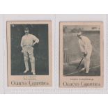 Cigarette cards, Ogden's, Cricketers & Sportsmen, Cricketers, two cards, A. A. Lilley Warwickshire &