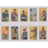 Cigarette cards, USA, ATC, Baseball Series, T206, 10 cards, all 'Hindu' backs, J.J. Clarke