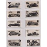 Cigarette cards, W H & J Wood's, Modern Motor Cars, (set, 50 cars) (vg/ex)