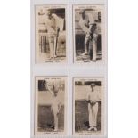 Cigarette cards, Pattreiouex, Famous Cricketers (C1-96, printed backs), 4 cards, nos C45 Pearson,