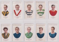 Cigarette cards, Smith's, Football Club Records (1917) (set, 50 cards) (10 with sl yellow staining
