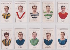 Cigarette cards, Smith's, Football Club Records (1917) (set, 50 cards) (10 with sl yellow staining