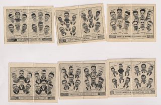 Trade cards, Barratt's, Football Team Folders, 6 cards, Derby County Division 1 (1933),