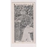 Cigarette card, Charlesworth & Austin, Cricketer Series, type card no 13 Shrewsbury, Notts (gd) (1)
