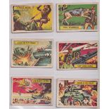 Trade cards, A&BC Gum, Battle Cards, (set, 73 cards) (checklist marked, some with faults, gen gd)