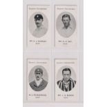 Cigarette cards, Taddy, County Cricketers, 4 cards, Mr C J Burnup, Mr S H Day, W J Fairservice &