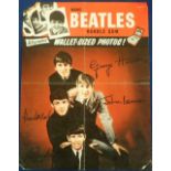 Trade issue, A&BC Gum, Poster advertising The Beatles Series of cards, approx. 34cm x 45cm,
