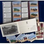 Trade cards, Rolls Royce, 5 'X' size sets each one with special album or folder showing Bentley or