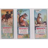 Cigarette & trade cards, Animals, Cowan's Animal Cards (set, 24 cards, fair/gd), Bryant & May Top