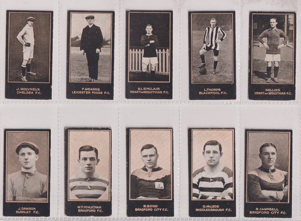 Cigarette cards, Smith's, Footballers (Titled , mixed dark & light blue backs) inc. Meredith, - Image 29 of 30