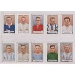 Cigarette cards, Gallaher, Footballer's, (51-100) (set, 50 cards) (gen gd)