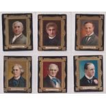 Cigarette cards, USA, ATC, Actors, 'L' size (10/50), Barnabee, Belasco, Ditrichstein, Irving,