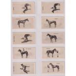 Cigarette cards, Wills, 3 sets, Racehorses & Jockeys 1938 'L' size (40 cards), Riders of the