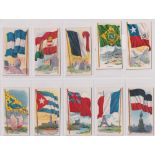 Trade cards, USA, John H. Dockman & Co, Flag Cards (set, 24 cards) (mostly vg)