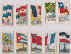 Trade cards, USA, John H. Dockman & Co, Flag Cards (set, 24 cards) (mostly vg)