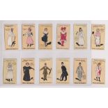 Cigarette cards, Adkin's, Characters Sketches (Green Back) (set, 12 cards) (some slight marks, gen