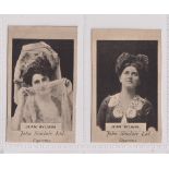 Cigarette card, John Sinclair, Actresses, two type cards, Jean Aylwin (2 different) (gd/vg) (2)