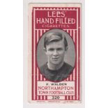 Cigarette card, Lees, Northampton Town Football Club, type card, no 320 F. Walden (horizontal