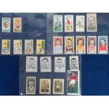 Trade cards, Football, a collection of 23 type cards from various series, several relating to