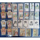 Trade cards, a collection of 80+ USA & Continental Early non-insert advertising cards, various