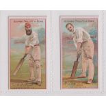 Cigarette cards, Phillips, General Interest Series, Cricket, two cards, Dr W.G. Grace & Mr A.C.