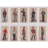 Cigarette cards, USA, Kinney, Military Series I (I.S.C. in 3 lines) 10 different cards (gd)