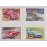 Trade cards, Planet Ltd, Racing Cars of the World, 'X' size (set, 50 cards) (gd/vg)