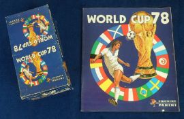 Trade stickers, Football, Panini, World Cup 78, a counter display box part complete with approx.