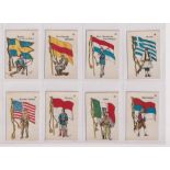 Tobacco silks, Canary Islands, La Favorita, Flags & Soldiers of Different Nations (58/65, missing