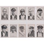 Cigarette cards, Morris, Australian Cricketers (set, 25 cards) (gd)