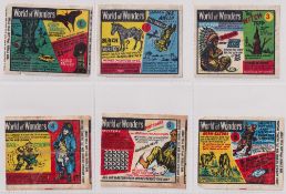 Trade cards, Anglo American Chewing Gum Ltd, World of Wonders (Wax paper issue) (set, 48 cards) (