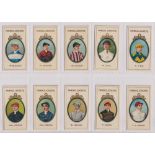 Cigarette cards, Taddy, Famous Jockeys (with frame) (set, 25 cards) (vg)