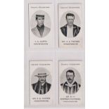 Cigarette cards, Taddy, County Cricketers, 4 cards, J A Cuffe, Mr H K Foster, Mr R E Foster & Mr G H