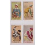 Cigarette cards, USA, Allen & Ginter, Racing Colours of the World (White border), 4 cards, Chevalier